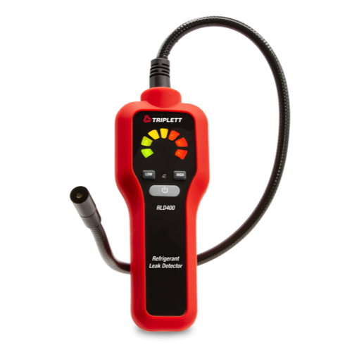 Handheld refrigerant leak detection instrument for HVAC and air conditioner servicing