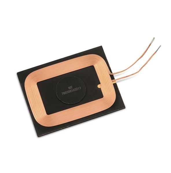 Wireless charging coil used in compact electronic power transfer applications