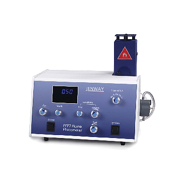 Laboratory flame photometer used for routine elemental analysis