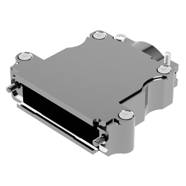D-Sub connector backshell components for cable protection and strain relief