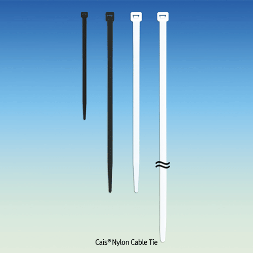 Cable ties used for wire and cable bundle management