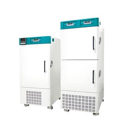 Technician servicing a temperature and humidity test chamber