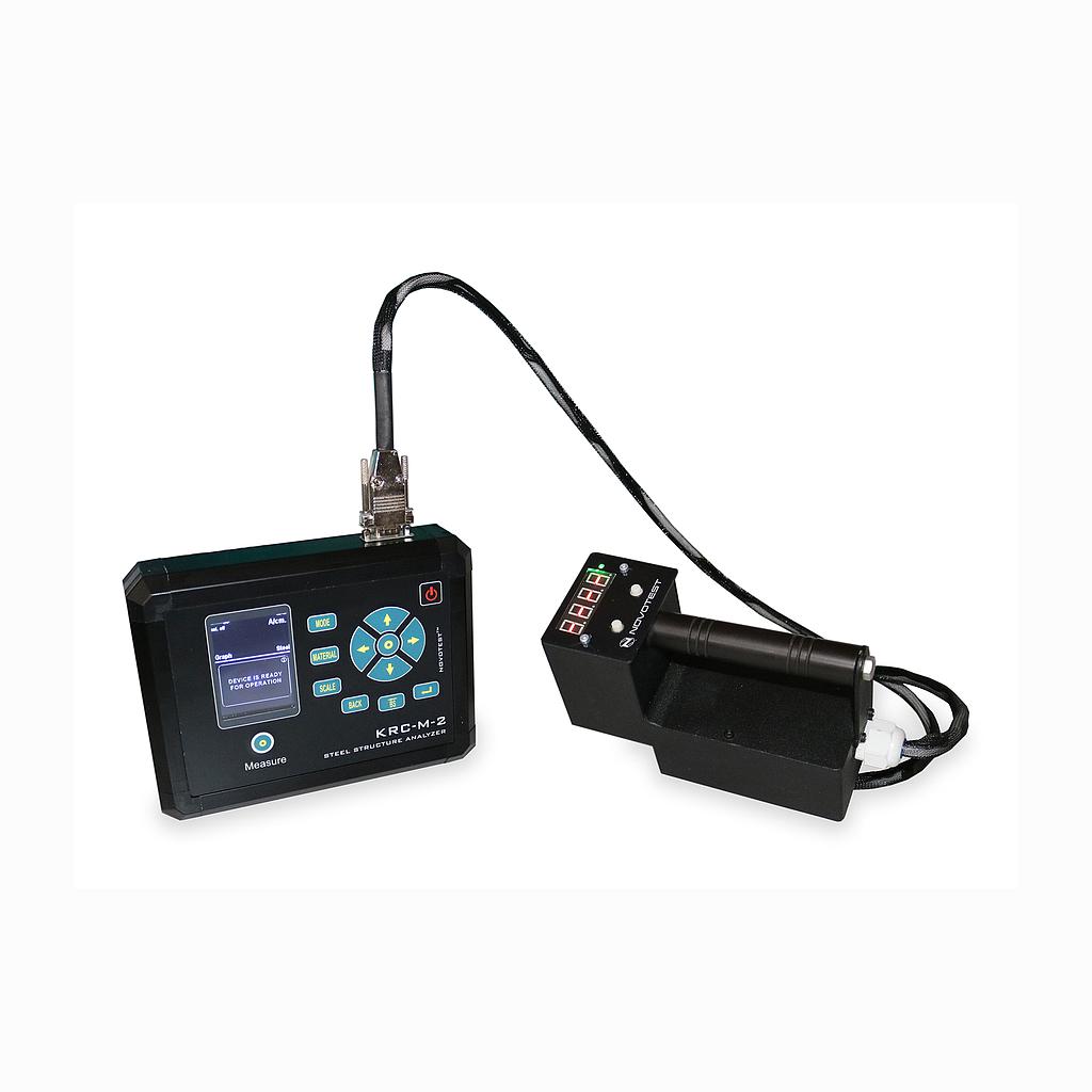 Technician support for a steel structure analyzer used in structural inspection work