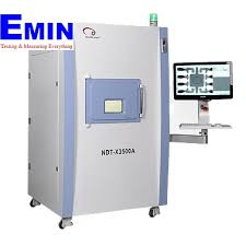 X-ray inspection equipment used in electronics manufacturing and calibration work