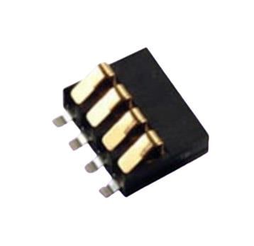 Battery contact components used for portable electronics and PCB power connections