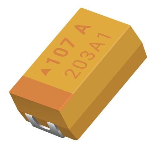Surface-mount capacitor components used in electronic circuit assemblies