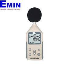 Technician handling equipment for sound level meter calibration