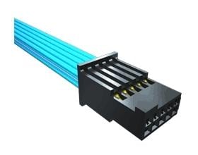 Rectangular cable assemblies used for compact multi-pin equipment connections