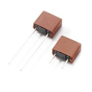 Through-hole fuses with axial and radial lead formats for PCB circuit protection