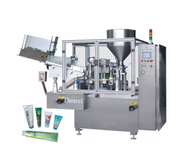 Tube filling and sealing equipment used for plastic and metal tube packaging