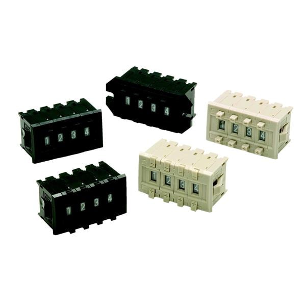 Thumbwheel and pushwheel switches for panel and board-level control settings
