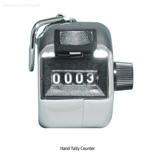 Manual tally counter used for repetitive counting tasks in laboratory and inspection work